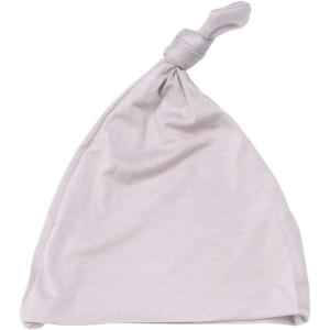imageThree Little Tots  Knotted Newborn Hat Baby Beanie Hat Top Knot Stretchy Buttery SoftHarbor Mist