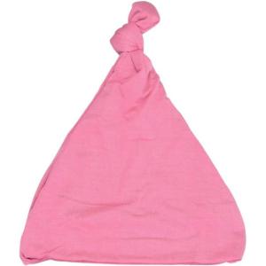 imageThree Little Tots  Knotted Newborn Hat Baby Beanie Hat Top Knot Stretchy Buttery SoftRose