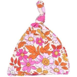imageThree Little Tots  Knotted Newborn Hat Baby Beanie Hat Top Knot Stretchy Buttery SoftWild Orchid