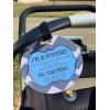 imageTHREE LITTLE TOTS  Blue Boy Preemie No Touching Baby Car Seat Sign or Stroller Tag  Preemie Gift  CPSIA Safety Tested