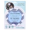 imageTHREE LITTLE TOTS  Blue Boy Preemie No Touching Baby Car Seat Sign or Stroller Tag  Preemie Gift  CPSIA Safety Tested