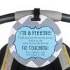 imageTHREE LITTLE TOTS  Blue Boy Preemie No Touching Baby Car Seat Sign or Stroller Tag  Preemie Gift  CPSIA Safety Tested