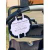 imageTHREE LITTLE TOTS  Micro Preemie Tag  Im a Micro Preemie Micro Preemie No Touching Newborn Baby car seat tag Stroller tag Baby Preemie no Touching car seat Sign CPSIA Safe