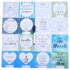 imageTHREE LITTLE TOTS NICU Milestone Cards Boy  Safe to Clean Write Wipe and Reuse