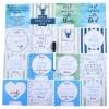 imageTHREE LITTLE TOTS NICU Milestone Cards Boy  Safe to Clean Write Wipe and Reuse