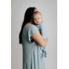 imageThree Little Tots Mommy Labor and Delivery Gown  Stretchy Soft Maternity and Nursing NightgownBlue Bird