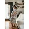 imageThree Little Tots Mommy Labor and Delivery Gown  Stretchy Soft Maternity and Nursing NightgownFloral