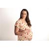imageThree Little Tots Mommy Labor and Delivery Gown  Stretchy Soft Maternity and Nursing NightgownGroovy