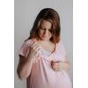 imageThree Little Tots Mommy Labor and Delivery Gown  Stretchy Soft Maternity and Nursing NightgownLight Pink