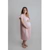 imageThree Little Tots Mommy Labor and Delivery Gown  Stretchy Soft Maternity and Nursing NightgownLight Pink