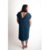 imageThree Little Tots Mommy Labor and Delivery Gown  Stretchy Soft Maternity and Nursing NightgownNavy