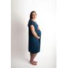 imageThree Little Tots Mommy Labor and Delivery Gown  Stretchy Soft Maternity and Nursing NightgownNavy