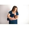 imageThree Little Tots Mommy Labor and Delivery Gown  Stretchy Soft Maternity and Nursing NightgownNavy