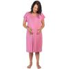 imageThree Little Tots Mommy Labor and Delivery Gown  Stretchy Soft Maternity and Nursing NightgownRose