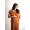 imageThree Little Tots Mommy Labor and Delivery Gown  Stretchy Soft Maternity and Nursing NightgownSaddle