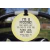 imageYellow Preemie Tag  Im A Preemie Your Germs Are Too Big For Little Me Preemie Baby Car Seat or Stroller No Touching Sign