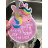 imageTHREE LITTLE TOTS  Animal Theme No Touching Baby Car Seat Sign or Stroller Tag  CPSIA Safety Tested LionUnicorn