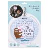 imageTHREE LITTLE TOTS  Sloth Stop No Touching Baby Car Seat Sign or Stroller Flu Tag  CPSIA Safety Tested