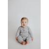 imageThree Little Tots  Baby Girl Boy Romper Ribbed Bodysuit Solid Plain One Piece Jumpsuits One Piece Baby Clothes Outfits FallGray