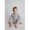 imageThree Little Tots  Baby Girl Boy Romper Ribbed Bodysuit Solid Plain One Piece Jumpsuits One Piece Baby Clothes Outfits FallGray