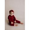 imageThree Little Tots  Baby Girl Boy Romper Ribbed Bodysuit Solid Plain One Piece Jumpsuits One Piece Baby Clothes Outfits FallRuby Red