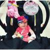 imageThree Little Tots  Flower Stop No Touching Baby Car Seat Sign or Stroller Tag  CPSIA Safety Tested