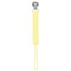 imageThree Little Tots All Silicone Modern Short and Safety Tested Pacifier Clip Hunter Green ClassicBaby Yellow