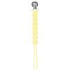 imageThree Little Tots All Silicone Modern Short and Safety Tested Pacifier Clip Hunter Green ClassicBaby Yellow