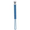 imageThree Little Tots All Silicone Modern Short and Safety Tested Pacifier Clip Hunter Green ClassicBlue
