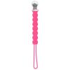 imageThree Little Tots All Silicone Modern Short and Safety Tested Pacifier Clip Hunter Green ClassicHot Pink
