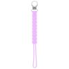 imageThree Little Tots All Silicone Modern Short and Safety Tested Pacifier Clip Hunter Green ClassicLavender