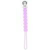 imageThree Little Tots All Silicone Modern Short and Safety Tested Pacifier Clip Hunter Green ClassicLavender