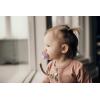 imageThree Little Tots All Silicone Modern Short and Safety Tested Pacifier Clip Hunter Green ClassicLeopard