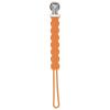 imageThree Little Tots All Silicone Modern Short and Safety Tested Pacifier Clip Hunter Green ClassicOrange