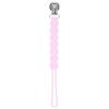 imageThree Little Tots All Silicone Modern Short and Safety Tested Pacifier Clip Hunter Green ClassicPink