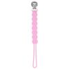 imageThree Little Tots All Silicone Modern Short and Safety Tested Pacifier Clip Hunter Green ClassicRose