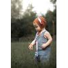 imageThree Little Tots All Silicone Modern Short and Safety Tested Pacifier Clip Hunter Green ClassicTan