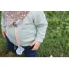 imageThree Little Tots All Silicone Modern Short and Safety Tested Pacifier Clip Hunter Green ClassicTan