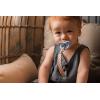 imageThree Little Tots All Silicone Modern Short and Safety Tested Pacifier Clip Hunter Green ClassicTan