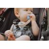 imageThree Little Tots All Silicone Modern Short and Safety Tested Pacifier Clip Hunter Green ClassicTan