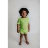 imageThree Little Tots Baby Boys Girls Summer Waffle Toddler Organic Cotton Modern Top ampamp Bottom 2pc SetLime Green