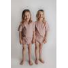 imageThree Little Tots Baby Boys Girls Summer Waffle Toddler Organic Cotton Modern Top ampamp Bottom 2pc SetRose