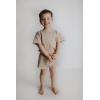 imageThree Little Tots Baby Boys Girls Summer Waffle Toddler Organic Cotton Modern Top ampamp Bottom 2pc SetTan