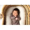 imageThree Little Tots Newborn Baby Knotted Tie Gown  InfantCocoa Ribbed