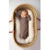 imageThree Little Tots Newborn Baby Knotted Tie Gown  InfantCocoa Ribbed
