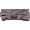 imageThree Little Tots Newborn Baby Knotted Tie Gown  InfantCocoa Ribbed With Bow