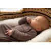 imageThree Little Tots Newborn Baby Knotted Tie Gown  InfantCocoa Ribbed With Hat