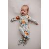 imageThree Little Tots Newborn Baby Knotted Tie Gown  InfantDinosaur Gown