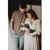 imageThree Little Tots Newborn Baby Knotted Tie Gown  InfantForest Green