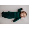 imageThree Little Tots Newborn Baby Knotted Tie Gown  InfantForest Green With Bow